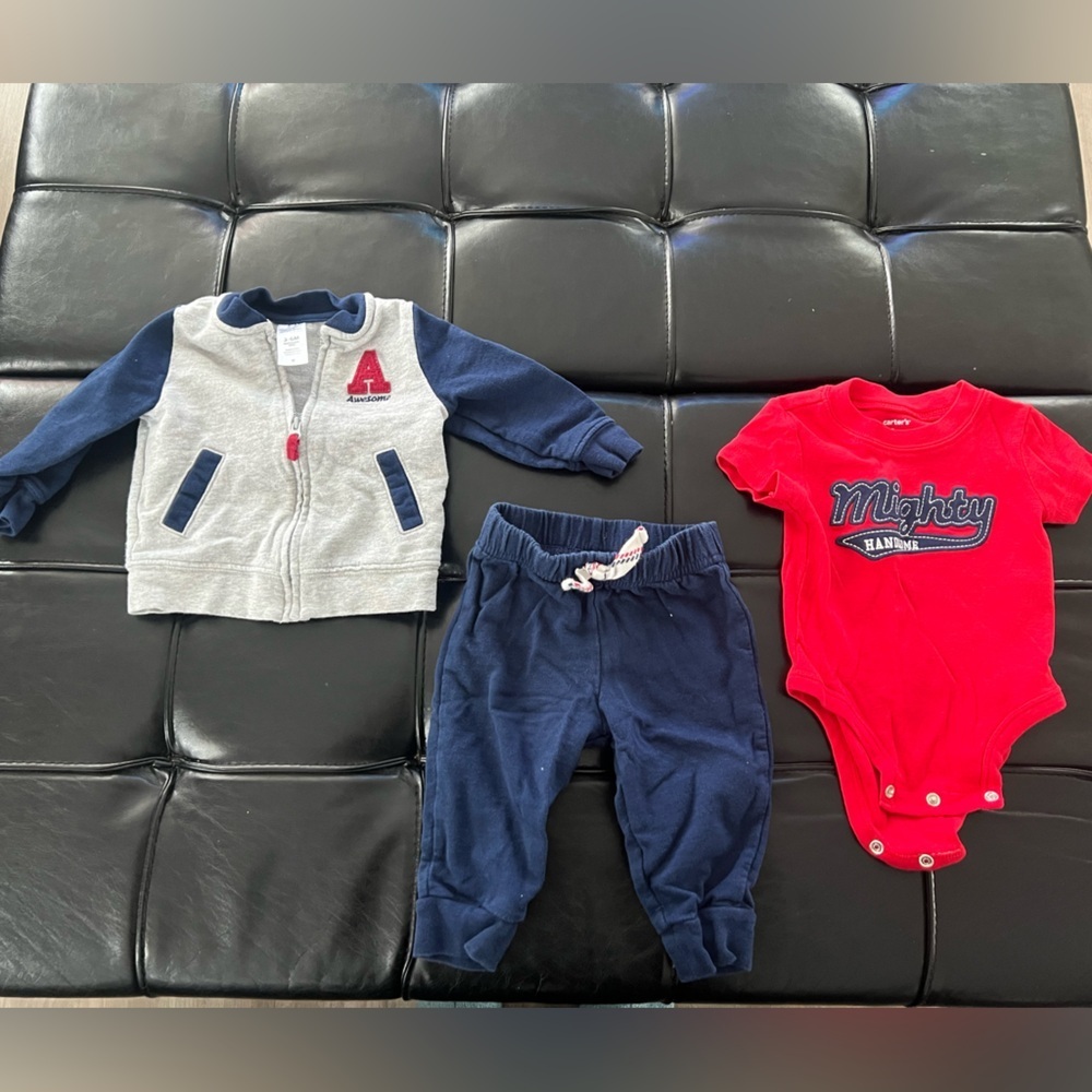Simple Joys Athletic Outfit with Carters Onesie, 3-6 months